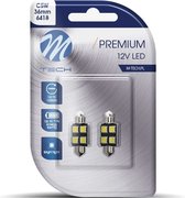 M-Tech LED - BA9s / T4W 12V - Premium 5x Led diode - Canbus - Wit - Set