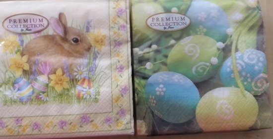 20 servetten paashaas konijn dier Bunny 33 x 33