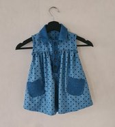robe en jean - fille - bébé/bambin - bleu jean - taille 80