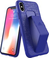 adidas Grip Case PU en TPU hoesje voor iPhone X en iPhone XS - blauw