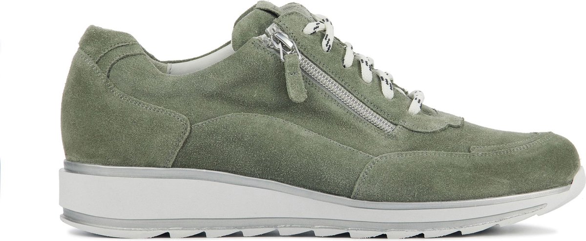 Durea Sneakers Dames - Lage sneakers / Damesschoenen - Suède - 6263 688     -  Groen - Maat 37.5
