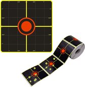 Schietdoel Stickers - Doelwit - Indoor & Outdoor Schieten - Zelfklevend - 250 Stuks - BB Guns - Luchtgeweer - Airsoft Pistolen - Training