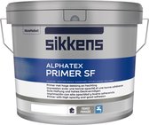 Sikkens Alphatex Primer SF - Hoge dekking en hechting voor binnen - RAL 9010 - 10 L