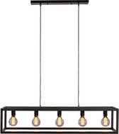 hanglamp Jazz E27 40WÂ 120 x 25 cm staal zwart