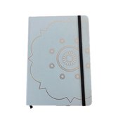 Kleurboek met notitie pagina's - Stickervel- Journal- Dagboek- Notebook- Creatief- Planner- Mintgroen met Goud