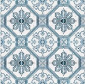 tegelstickers Greek Tiles 40 x 40 cm blauw 3 stuks