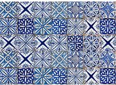 muursticker Kitchen Panel Blue Azulejos 47x65cm PVC blauw