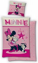 dekbedovertrek Minnie Mouse roze 140 x 200 cm