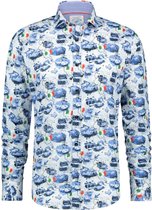 A fish named Fred- Shirt race track map blue - 5XL-EU