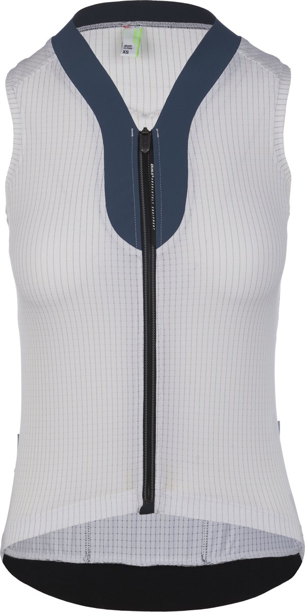Q36.5 Lady Jersey no sleeves L1 Pinstripe - Wit - M