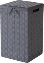 vierkante wasmand Stan textiel 45 liter grijs