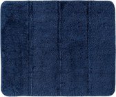 badmat Steps 55 x 65 cm polyester marineblauw