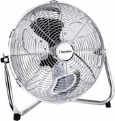 vloerventilator Retro 55W 39 x 35 cm staal chroom