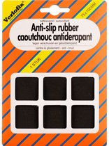 anti-slip rubber zelfklevend 75 x 100mm zwart