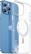 Dux Ducis - Telefoon hoesje geschikt voor iPhone 13 Pro met Apple magnetische ring & oplaadfunctie - Clin series - TPU Back Cover - Transparant