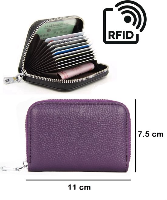 PLAY IT Wallet - Porte-cartes - RFID - Violet - Femme - Homme | bol.com