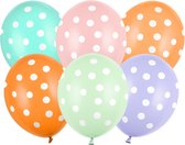 Partydeco ballonnen - Stippen (50 stuks)