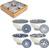 Luxe - Kommen - Set - 4 delig - Matcha kom - Matcha set - 100% porselein - Handgemaakt - Kommen set - Theeservies - Matcha bowl - Kom - Schaaltjes - Serveerschaal - Cadeau voor vro