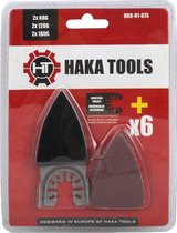 Haka tools 2" / 50 mm fijn schuurplateau met 6 stuks schuurpapier