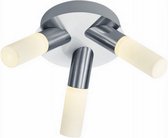 plafondlamp Dylan 37 cm led staal wit/zilver