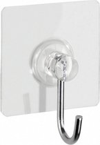 wandhaken Static-Loc 4 cm transparant 4 stuks