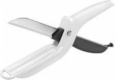groenteschaar met maataanduiding 26 cm RVS wit