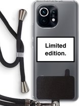 Case Company® - Xiaomi Mi 11 hoesje met Koord - Limited edition - Telefoonhoesje met Zwart Koord - Bescherming aan alle Kanten en Over de Schermrand