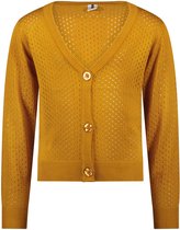 B.Nosy Meisjes Open Knitted Cardigan Mustard