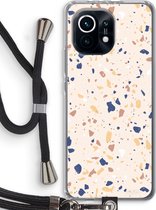 Case Company® - Xiaomi Mi 11 hoesje met Koord - Terrazzo N°23 - Telefoonhoesje met Zwart Koord - Bescherming aan alle Kanten en Over de Schermrand