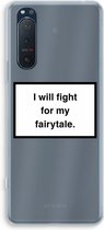 Case Company® - Sony Xperia 5 II hoesje - Fight for my fairytale - Soft Cover Telefoonhoesje - Bescherming aan alle Kanten en Schermrand