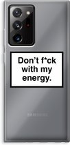 Case Company® - Samsung Galaxy Note 20 Ultra / Note 20 Ultra 5G hoesje - My energy - Soft Cover Telefoonhoesje - Bescherming aan alle Kanten en Schermrand