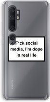 Case Company® - Xiaomi Mi Note 10 Pro hoesje - I'm dope - Soft Cover Telefoonhoesje - Bescherming aan alle Kanten en Schermrand