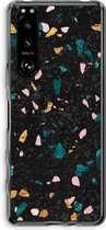 Case Company® - Sony Xperia 5 III hoesje - Terrazzo N°10 - Soft Cover Telefoonhoesje - Bescherming aan alle Kanten en Schermrand