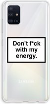 Case Company® - Samsung Galaxy A51 4G hoesje - My energy - Soft Cover Telefoonhoesje - Bescherming aan alle Kanten en Schermrand