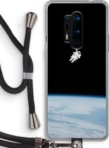 Case Company® - OnePlus 8 Pro hoesje met Koord - Alone in Space - Telefoonhoesje met Zwart Koord - Bescherming aan alle Kanten en Over de Schermrand