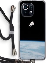Case Company® - Xiaomi Mi 11 hoesje met Koord - Alone in Space - Telefoonhoesje met Zwart Koord - Bescherming aan alle Kanten en Over de Schermrand