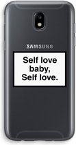 Case Company® - Samsung Galaxy J5 (2017) hoesje - Self love - Soft Case / Cover - Bescherming aan alle Kanten - Zijkanten Transparant - Bescherming Over de Schermrand - Back Cover