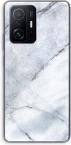 Case Company® - Xiaomi 11T hoesje - Witte marmer - Soft Cover Telefoonhoesje - Bescherming aan alle Kanten en Schermrand