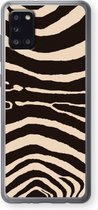 Case Company® - Samsung Galaxy A31 hoesje - Arizona Zebra - Soft Cover Telefoonhoesje - Bescherming aan alle Kanten en Schermrand