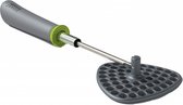 aardappelstamper 30,5 cm nylon/RVS grijs