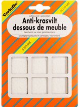anti-krasvilt zelfklevend 25 x 25 mm wit 9 stuks