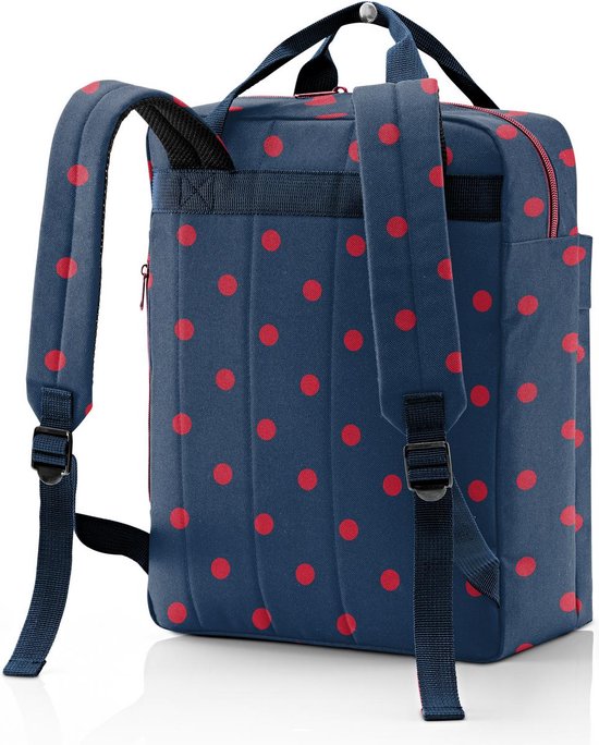 Monica Incubus Smaak Reisenthel Allday Backpack M Rugzak - 15L - Mixed Dots Red Rood | bol.com
