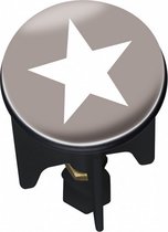afvoerstop Pluggy Stella 3,9 x 6,5 cm grijs