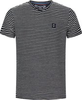 Gabbiano T-shirt Jacquard T Shirt Met Streepstructuur 152577  Navy 301 Mannen Maat - S