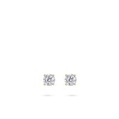 Gisser Jewels - Oorstekers VGE037/5 - 14k geelgoud - met zirconia stenen - 5 mm