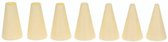 spuitmonden set 9,8 x 3,5 beige 7-delig