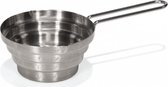 maatbeker 10 cm RVS zilver