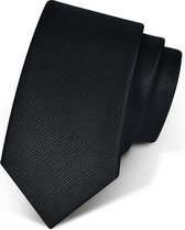 Premium Ties - Luxe Stropdas Heren - Polyester - Zwart - Incl. Luxe Gift Box!