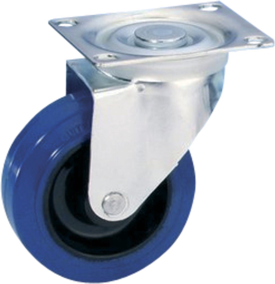 Guitel 37023 draaiwielen 100mm blauw ongeremd - Wiel