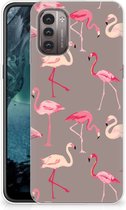 Cover Case Nokia G21 | G11 Smartphone hoesje Flamingo